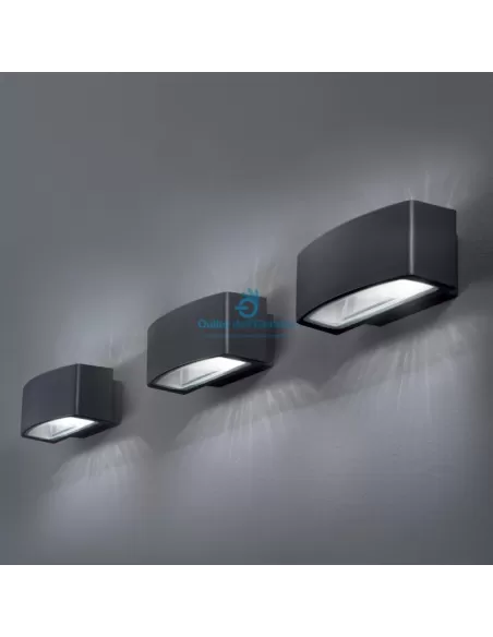 Ideallux 061580 Andromeda ap1 anthrazit 1x60w e27 240v